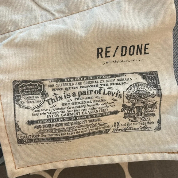 RE/DONE Levi's High Rise Denim Skirt 28 - Picture 8 of 11